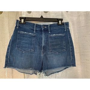 MOTHER High Waisted Denim Shorts
